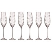 Набір келихів скло "Bohemia. Colibri" (6шт) 260мм (шампанське) №1SJ70/260