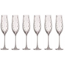 Набір келихів скло "Bohemia. Colibri" (6шт) 260мм (шампанське) №1SJ70/260