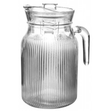 Глечик скло Ecomo Lines 1,2л з кришкою B050088