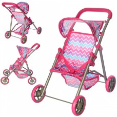 Коляска для ляльок металева, прогулянкова, кошик, 64х60х33см в кульку 52х33х8см (12) 9304