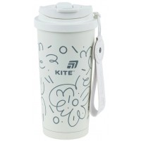 Термочашка 0,55л "Kite" біла №K25-1226-3