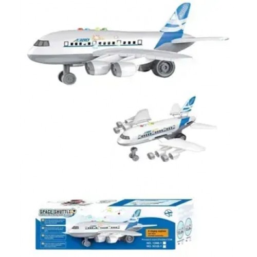 Літак на бат-ці, світ.,звук,в кор-ці, 35х12х12см №921B-1(60) КІ