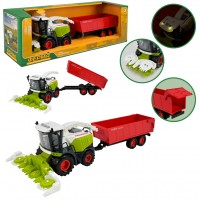 Комбайн з причепом,світ.,звук,в кор-ці 43,5х13х14,5см №AP9925 КІ