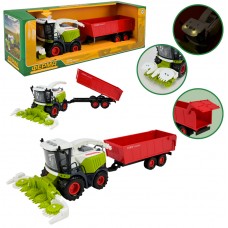 Комбайн з причепом,світ.,звук,в кор-ці 43,5х13х14,5см №AP9925 КІ
