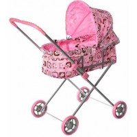 Коляска для ляльок металева 4 колеса у кульку 72х32см (8) 9308/002/1087167