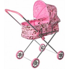 Коляска для ляльок металева 4 колеса у кульку 72х32см (8) 9308/002/1087167