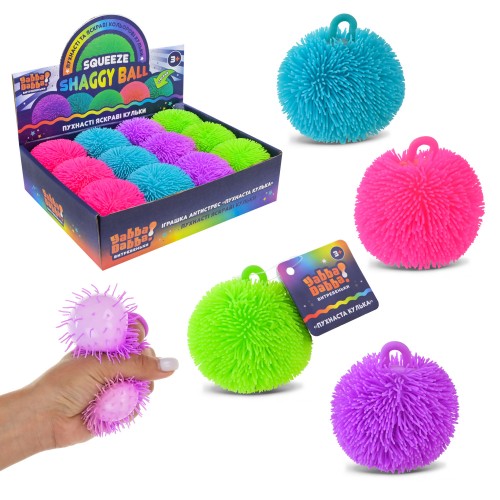 Іграшка-антистрес "YabbaDabba" наповн. PVA,7см,4кол.,в дисплеї,22х17х6см №YD2537(12)(288)