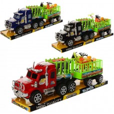 Трейлер інер-ий 35см, тварини 5 шт.,3 кольори,на блістері,37х13х9см №906-23(60)