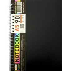 Блокнот пруж. бок. А5 90арк. кліт. пласт. обкл. Апельсин з 2розділ. АП-1508