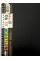 Блокнот пруж. бок. А5 90арк. кліт. пласт. обкл. Апельсин з 2розділ. АП-1508