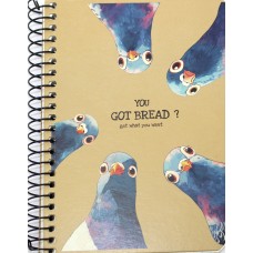 Блокнот пруж. А6 80арк. кліт. Student крафт ВД-лак A6-SC-080-6141K/Школярик(8)(112)(192