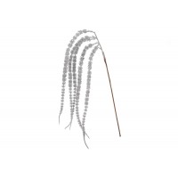 Гілка декор. 80см спадаюча,з глітером,срібло  №839-943/Bonadi/(24)