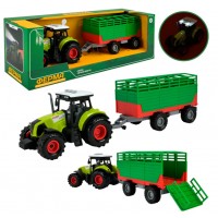 Трактор з причепом,на бат-ці,звук,світло,в кор-ці 39х12,5х13см №AP9922(18)(36) КІ