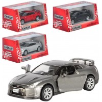 Машина металлическая Kinsmart Nissan GT-R R3 2009, в коробке (96) KT-5340-W