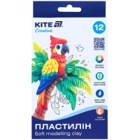 Пластилін "Kite" Creative 12 кольор. 200гр воск. №K-086(30)(60)