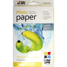 Фотопапір "CW" 10х15 255г/м напівглянц. №PNG255-50 карт.уп.(50)