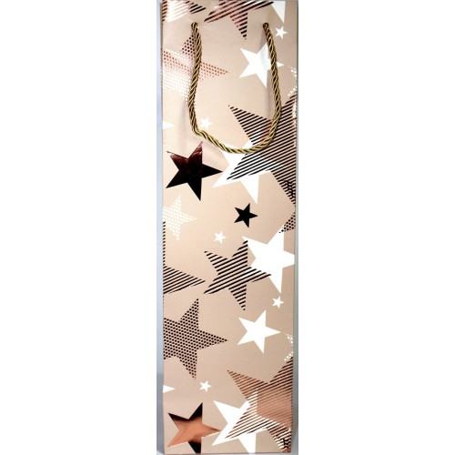 Пакет подарунковий під пляшку "Buromax" 11х38х11см Новий Рік тисн. фольгою BM.2000129(12)