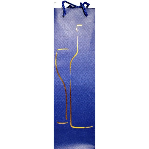 Пакет подарунковий під пляшку "Buromax" 11х38х11см тиснення фольгою BM.2000131(12)