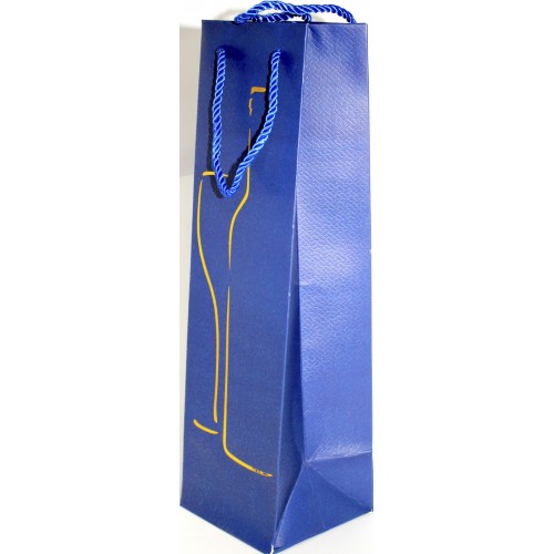 Пакет подарунковий під пляшку "Buromax" 11х38х11см тиснення фольгою BM.2000131(12)