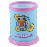 Стакан для ручок "Yes" №940407 "Minecraft. Spring" розбірний,рожевий(20)