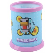 Стакан для ручок "Yes" №940407 "Minecraft. Spring" розбірний,рожевий(20)