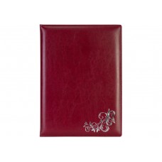 Папка А4 "Візерунок" Nebraska бордо(срібло) №O36038-18/Optima/(15)