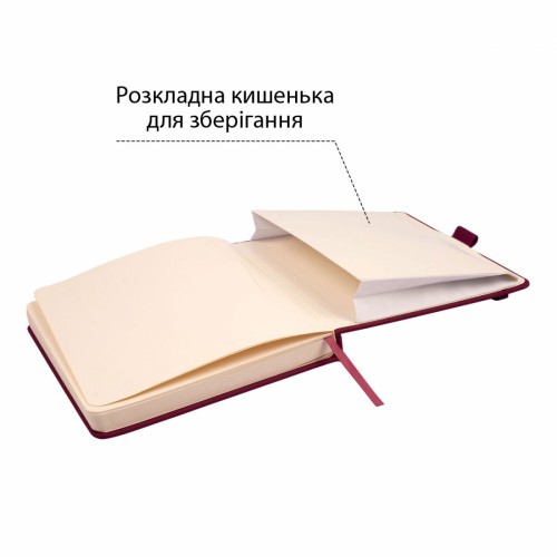 Скетчбук 80/110 180х180мм тв.обкл. PU, сливовий №743368/Santi/(20)