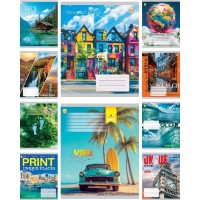 Зошит 48арк. кліт. /ТВ/ "Мікс природа/міста/колажі" №ТА61504(10)(200)