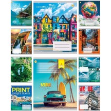 Зошит 48арк. кліт. /ТВ/ "Мікс природа/міста/колажі" №ТА61504(10)(200)