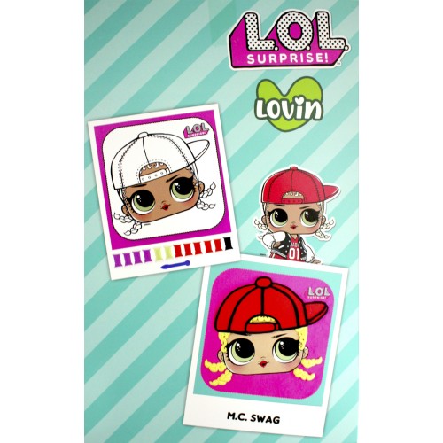 Набір для ліплення "Lovin"L.O.L.Surprise! розмальовка з повітряним пластілином№LOL70217(8)