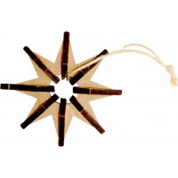  Объемная игрушка Елочная звезда 10 см МДФ 5 мм