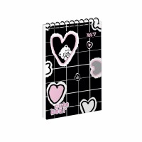 Блокнот пруж. верх. А7 80арк. кліт. Cute vibes №152531/Yes/(1)