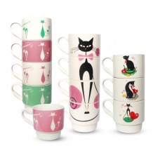 Чашка керам. 340мл "Витончені коти" №021-04-02/У/S&T/(6)(36)