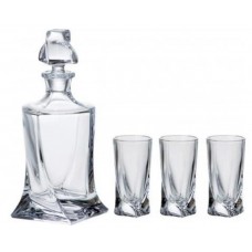  Набор для напитков стекло Bohemia Quadro графин 0,457 мл и 6 рюмок 50 мл (4) №99999/99A44/457/9210
