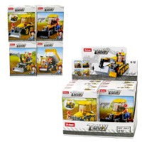 Конструктор Sluban Строительная техника, фигурка, от 83 деталей в коробке 29 х21х19см М38 B0377(8)(96)(192)