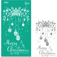 Трафарет багаторазовий самоклеючий "Rosa Talent" Новий рік 13х20см №3062/GPT500831776