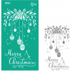 Трафарет багаторазовий самоклеючий "Rosa Talent" Новий рік 13х20см №3062/GPT500831776