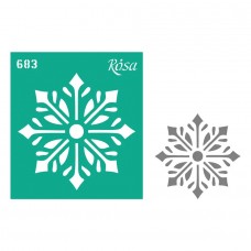 Трафарет багаторазовий самоклеючий "Rosa Talent" Новий рік 9х10см №683/3625252