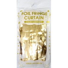 Шторка для фотозони 1х2м золото матове