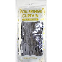 Шторка для фотозони 1х2м графіт сатин