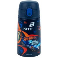 Термос 0,4л з трубочкою "Kite" Hot Wheels метал. №HW25-1261