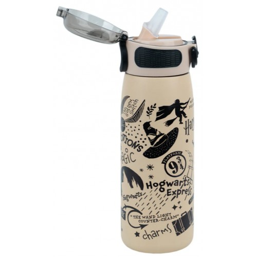 Термос 0,6л з трубочкою "Kite" Harry Potter метал. №HP25-1262