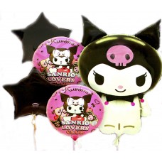Набір кульок повітр. фольг. "Kuromi" 5шт №TX-295(10)