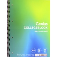 Коледж-блок А4+ 80арк. кліт. мат. лам.,кремовий блок №A4-080-6715K/Школярик/(4)(36)