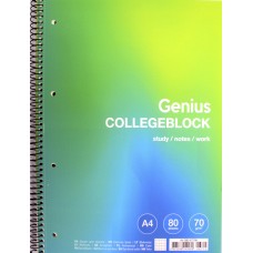Коледж-блок А4+ 80арк. кліт. мат. лам.,кремовий блок №A4-080-6715K/Школярик/(4)(36)