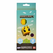 Олівці кольор. 12/24 кольор. "Yes" №290775 Minecraft.Spring