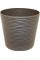 Горщик квітковий пластиковий "Ф'южн" 16х14,5см 1,6л капучіно,низький,зі вставкою/Алеана/