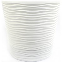 Горщик квітковий пласт. "Ф'южн" d20х18см 3,5л білий,низький,зі вставкою №0193/Алеана/(10)