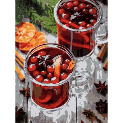 Картини по номерах "Пряний напій" 30х40см №SS1226/Strateg/
