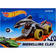 Пластилін "Kite" Hot Wheels -1 12 кольор. 240гр воск. №HW25-1086-1